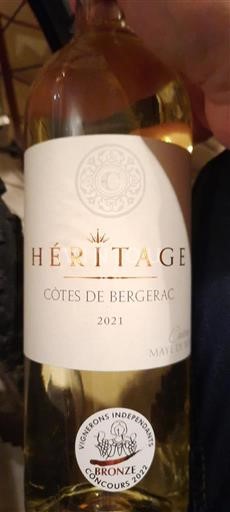 Sudoeste Côtes de Bergerac Domaine Mayou Héritage 2021
