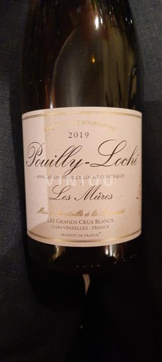 Burgund Pouilly-loché Les Grands Crus Blancs Les Mûres 2019