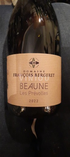 Borgogna Beaune Domaine François Bergeret Les Prévôltes 2022