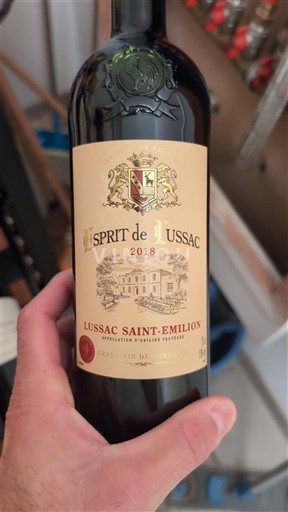 Bordeaux Lussac-saint-émilion Esprit de Lussac 2018