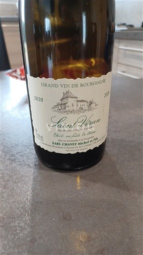 Burgundsko Saint-Véran EARL Chiavet Michel et Fils Élevé en fut de chaine 2020