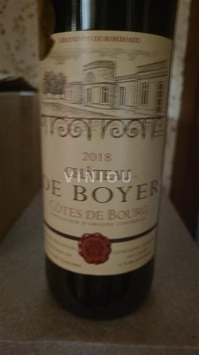 Bordeaux Côtes-de-bourg Château Boyer 2018