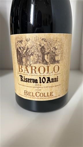 Piemont Barolo Bel Colle Riserva 10 Anni 2014