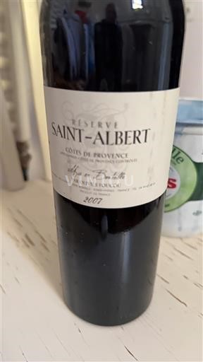 Provence Côtes-de-Provence Saint-Albert Réserve 2007