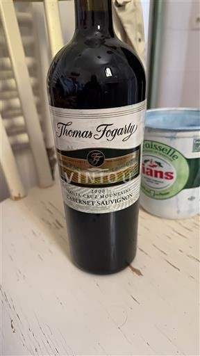 Vùng trồng nho được cấp phép California Dãy núi Santa Cruz Thomas Fogarty Santa Cruz Mountains Cabernet Sauvignon 2000