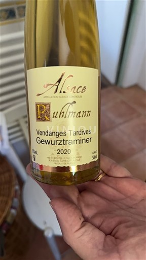 Alsace Ruhlmann Vendanges Tardives Gewurztraminer 2020