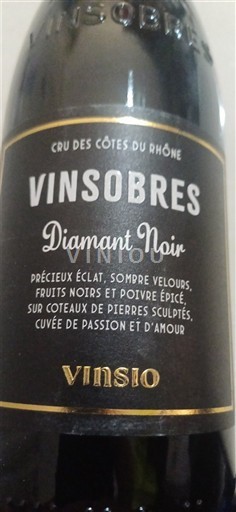 Rhônevallei Vinsobres Vinsio Diamant Noir Niet-geïntegreerd