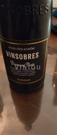 Valea Ronului Vinsobres Vinsio Diamant Noir Nemilésimat