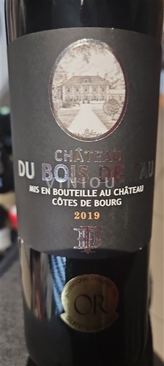 Burdeos Côtes-de-bourg Château Bois de l'Eau 2019