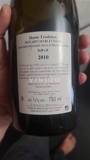 Loirevallei Muscadet-Sèvre-et-Maine Domaine Landron Haute Tradition 2010