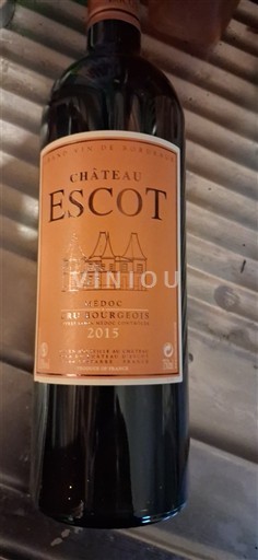 Bordeaux Médoc Cru Bourgeois Château Escot 2015