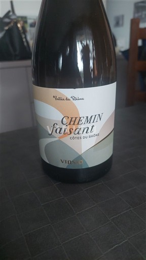 Rhônen laakso Côtes-du-rhône Vinsia Chemin faisant Ei vuosikertaa