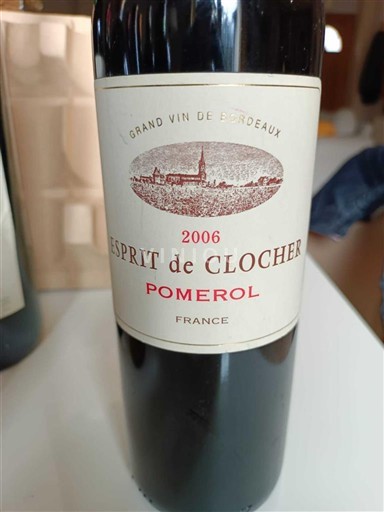 Bordeaux Pomerol Esprit de Clocher 2006