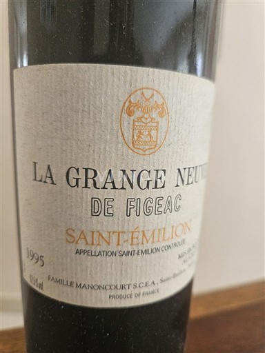 Bordeaux Saint-Émilion La Grange Neuve de Figeac 1995