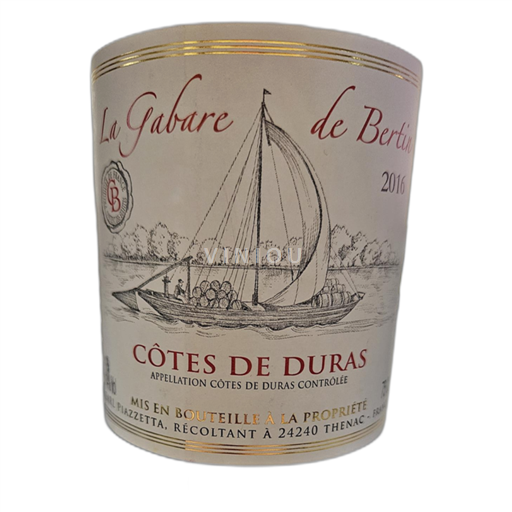 Sydvestfrankrig Côtes-de-Duras La Gabare de Bertin 2016