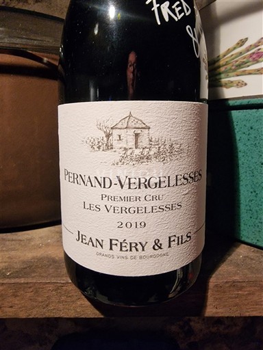 Burgundy Pernand-Vergelesses Premier Cru Jean Féry & Fils Les Vergelesses 2019