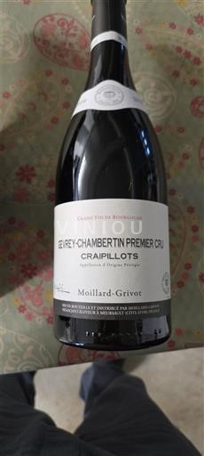 Bourgondië Gevrey-Chambertin Premier Cru Moillard-Grivot Craipillots 2019