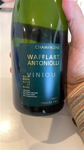 Champagne Premier Cru Wafflart Antoniolli Brut Réserve Noir et Blanc Ikke årgangsbestemt