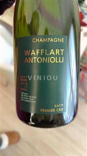 Champagne Premier Cru Wafflart Antoniolli Brut Réserve Noir et Blanc Ikke årgangsbestemt