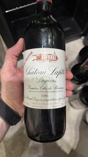 Bordeaux Premières-côtes-de-bordeaux Château Lafitte Laguenos Prestige 1986