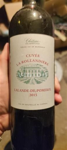 Burdeos Lalande-de-Pomerol Château Laubertière La Rollandière 2015