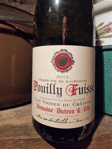 Bourgondië Pouilly-fuissé Domaine Dutron & Fils Les Vignes du Château 2015