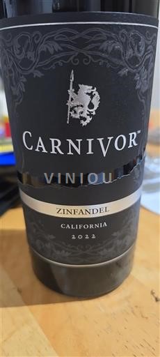 Kalifornialaiset AVA:t Määrittelemätön Carnivor Zinfandel 2022