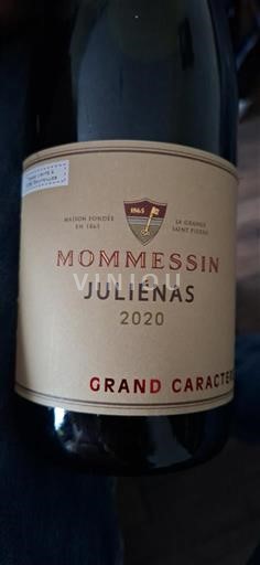 Beaujolais Juliénas Mommesin Grand Caractère 2020