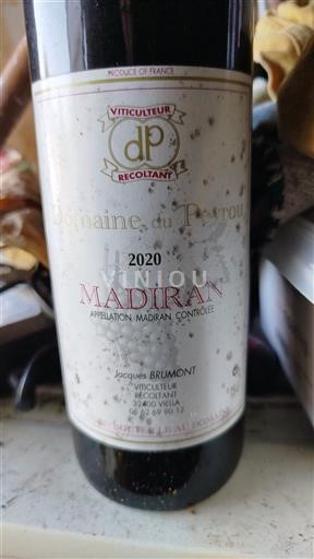 Lounais-Ranska Madiran Domaine Peyrou 2020