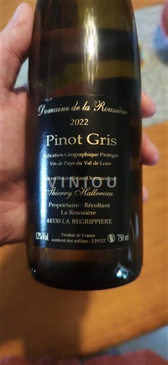 Thung lũng sông Loire Thung lũng Loire Domaine La Roussière 2022