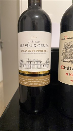 Bordoja Lalande-de-pomerol Château Les Vieux Ormes 2019