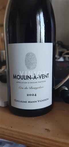 Beaujolais Moulin-à-vent Guillaume Manin Vigneron Cœur du Beaujolais 2024