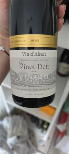 Alsace Pinot noir Cave Augustin Florent 2021