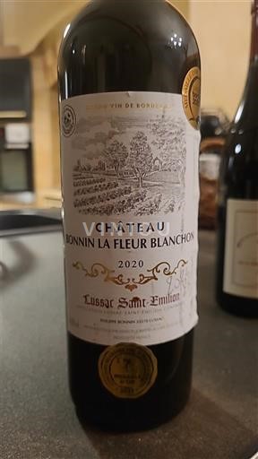 Bordeaux Lussac-saint-émilion Château Bonin La Fleur Blanchon 2020