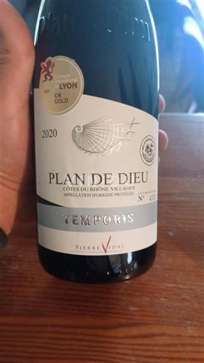 Thung lũng Rhône Không được chỉ định Pierre Vidal Temporis 2020