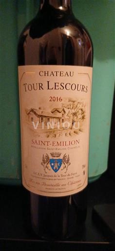 Bordeaux Saint-Émilion Château Tour Lescours 2016