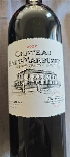 Bordeaux Saint-Estèphe Château Haut-Marbuzet 2022