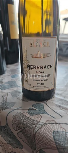 Alsace Không được chỉ định Herrbach & Fils Adrien 2018