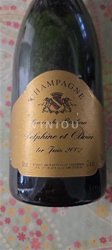 Champagne Cuvée du Bonheur 2002