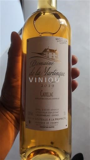 Bordeaux Cadillac Domaine La Martingue 2019