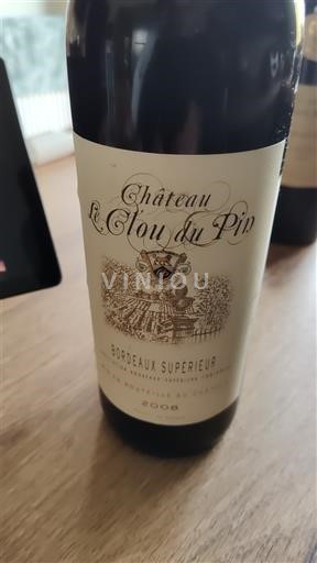 Bordeaux Bordeaux Supérieur Château Le Clou du Pin 2020