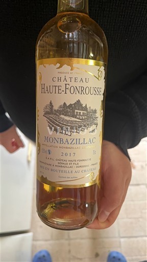 Zuidwest-Frankrijk Monbazillac Château Haute-Fonrousse 2017