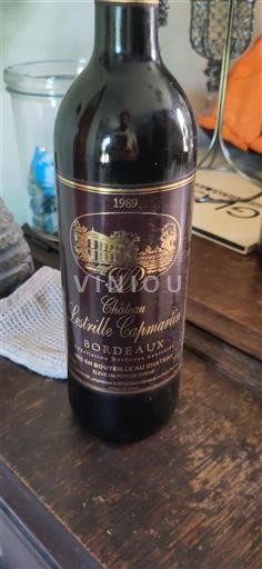 Bordeaux Château Lestrille Capmartin 1989