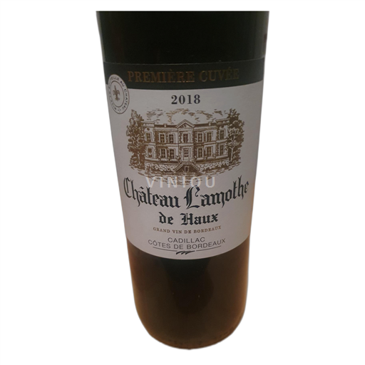 Bordeaux Cadillac-côtes-de-bordeaux Château Lamothe de Haux Première 2018
