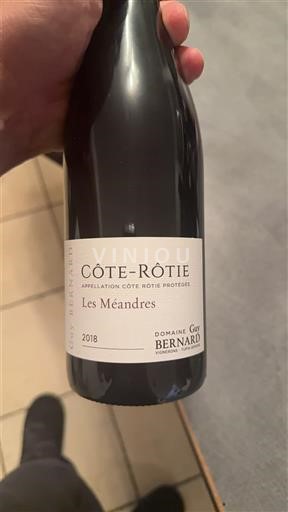 Thung lũng Rhône Côte-rôtie Domaine Guy Bernard Les Méandres 2018