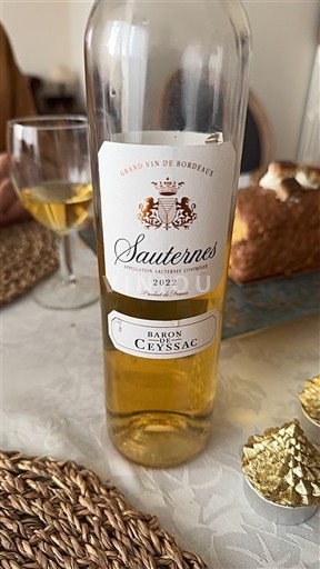 Bordeaux Sauternes Baron de Ceyssac 2022