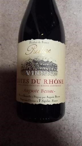 Valle del Rodano Côtes-du-Rhône Auguste Bessac Prestige Senza annata