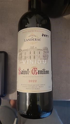 Bordeaux Saint-Émilion Chevalier Landerac 2022