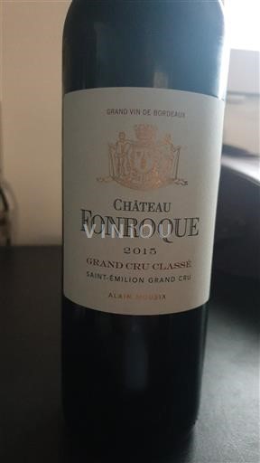 Bordeaux Saint-Émilion Grand Cru Grand Cru Classé Château Fonroque 2015