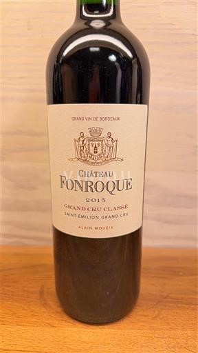 Bordeaux Saint-Émilion Grand Cru Grand Cru Classé Château Fonroque 2015